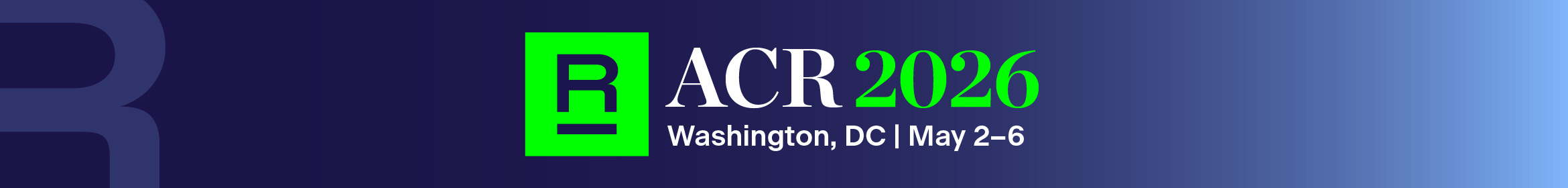 ACR 2026 Annual Meeting Posters Main banner